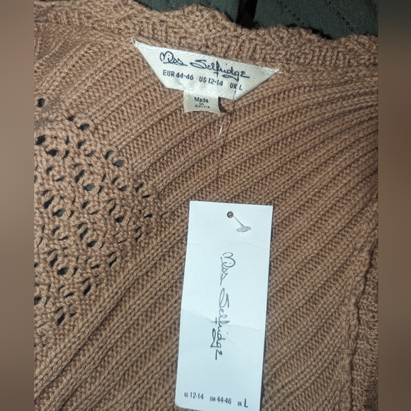 ASOS Miss Selfridge Crochet Mini Dress (Size: L 10/12) - Picture 12 of 13